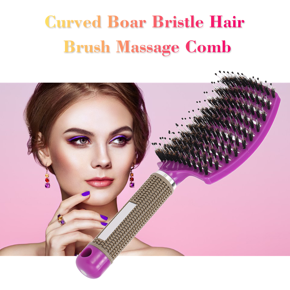 Bristle & Nylon Hair Brush Detangle Hairbrush Hair Scalp Massage Comb Detangling Hairbrushes Hairdressing Salon Tools for Women