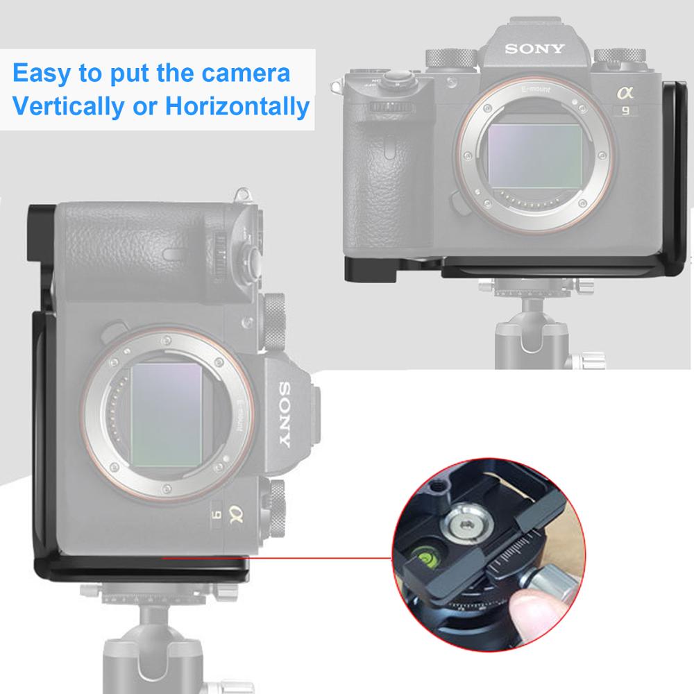 Voor so ny  a73 camera l-plaat snelkoppeling, aluminiumlegering cnc-bewerking snelkoppeling l-type plaat voor  a73 camera's