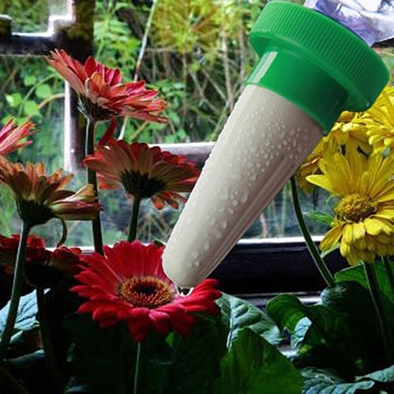 1/2/4pcs Plant Waterer Ceramic Self Watering Spikes Automatic Flower Drip Irrigation Watering Stake System for Indoor Plant