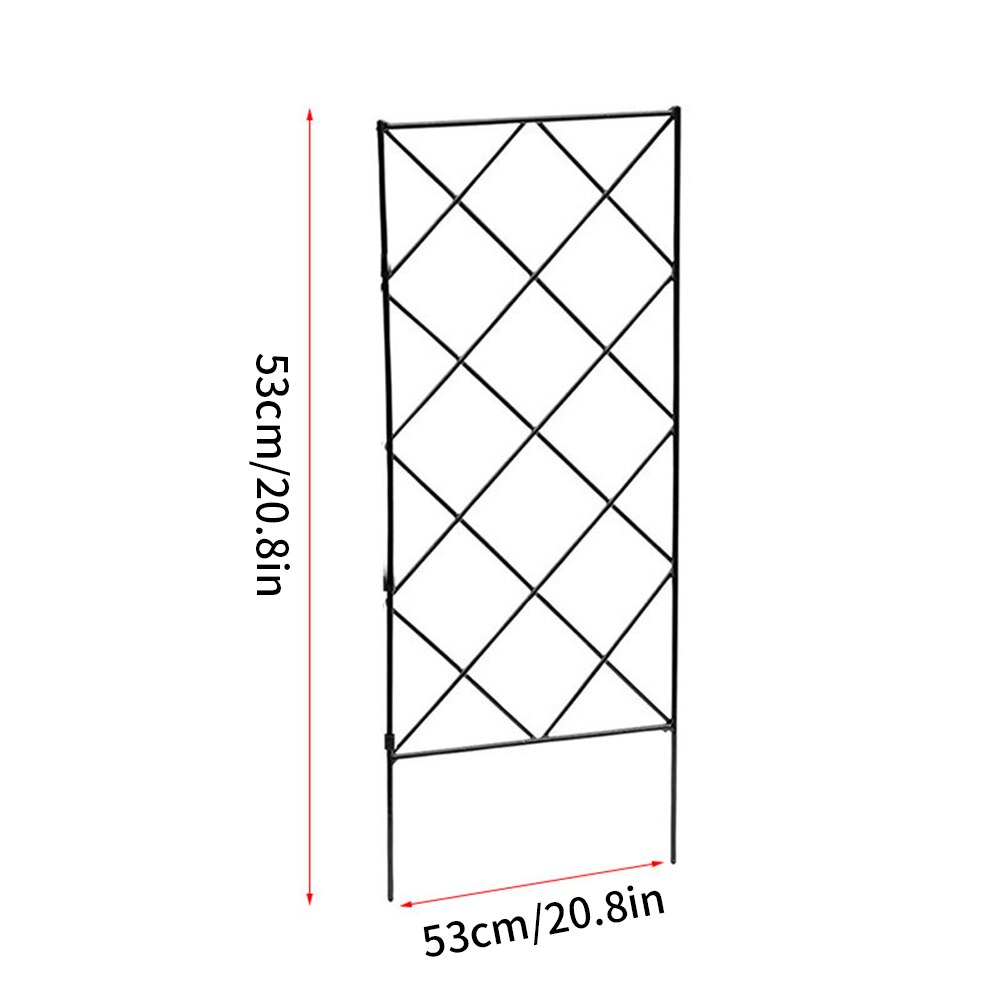 3 stk plante klatring espalier ramme hage blomst plante voksende støtte metall jern espalier vegg sammenleggbar espalierbrakett svart