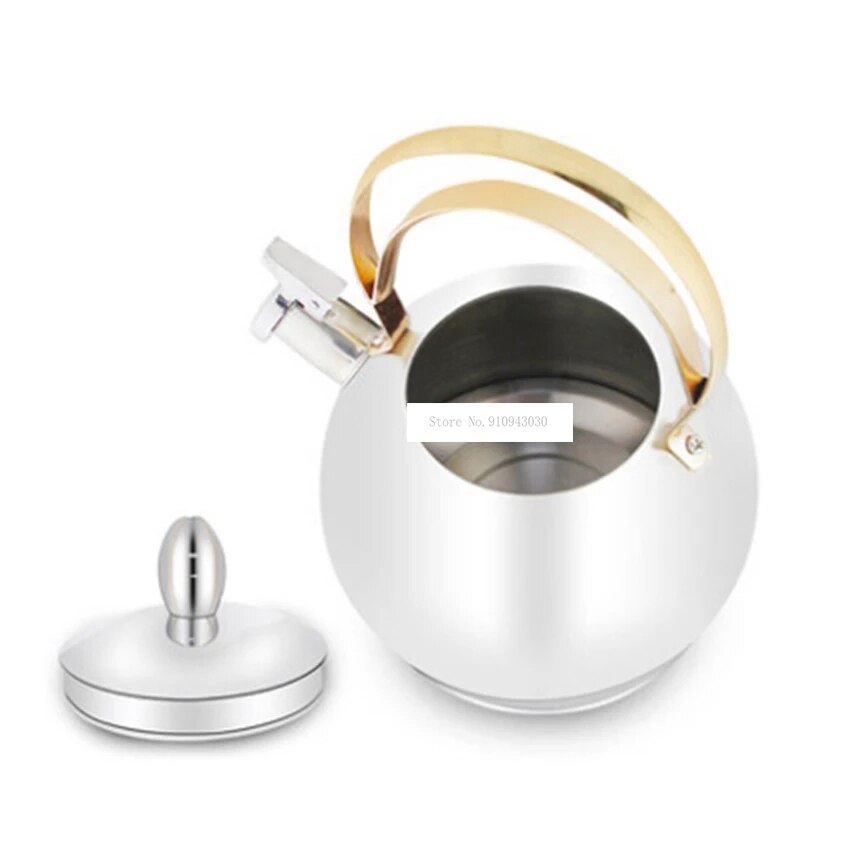 Roestvrijstalen Ketel GS-04043G Automatische Fluitje Grote Capaciteit Ketel Inductie Fornuis Gas Warm Water Kottle 3L