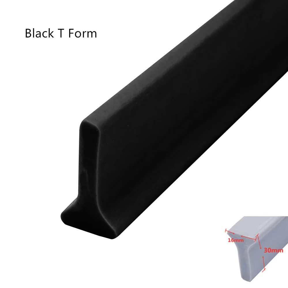 Tira de barreira de água para retenção de banheiro, 50/100/200/300cm, rolha de água para bacia, tira de retenção de água, barra de separação seca e molhada: YELLOW / 76mm