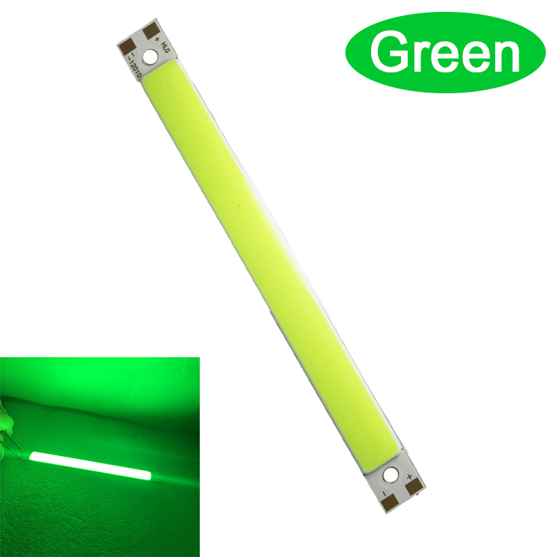 Cob led strip 80 x 7.5mm 3.7v universal ultra bright led strip ljus vit varm vit röd blå grön för diy flexibel bar strip: Grön