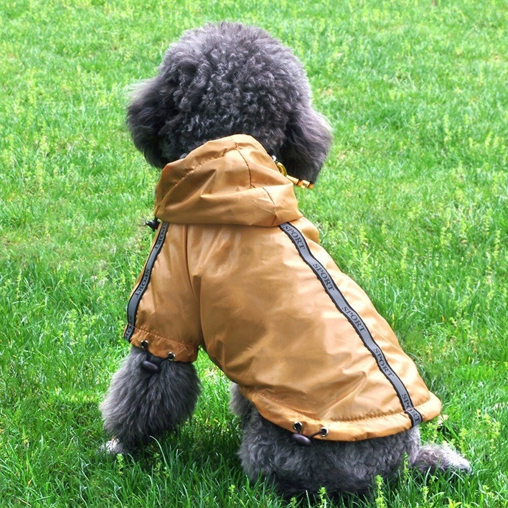 Waterproof Raincoat Outdoor Clothes for Pet Dog Rain Coat Dog Clothes Dogs Jacket Clothes for Small Dogs Raining Coat