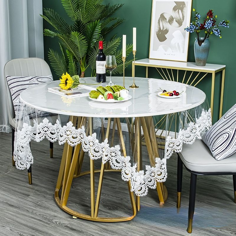 Weiß Sanft Plastik PVC transparent Tischdecke Tabe... – Grandado