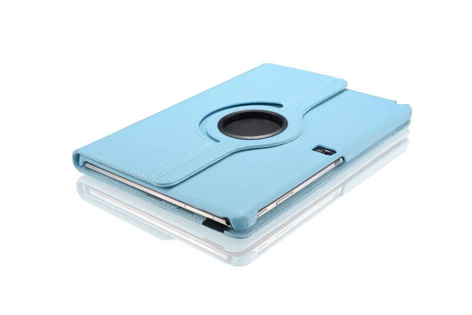 For Samsung Galaxy Tab Pro 10.1 inch T520 T525 T521 Note P600 P601 P605 Tablet Case 360 Rotating Bracket Leather Cover: Sky Blue / NOTE 10.1 SM-P600