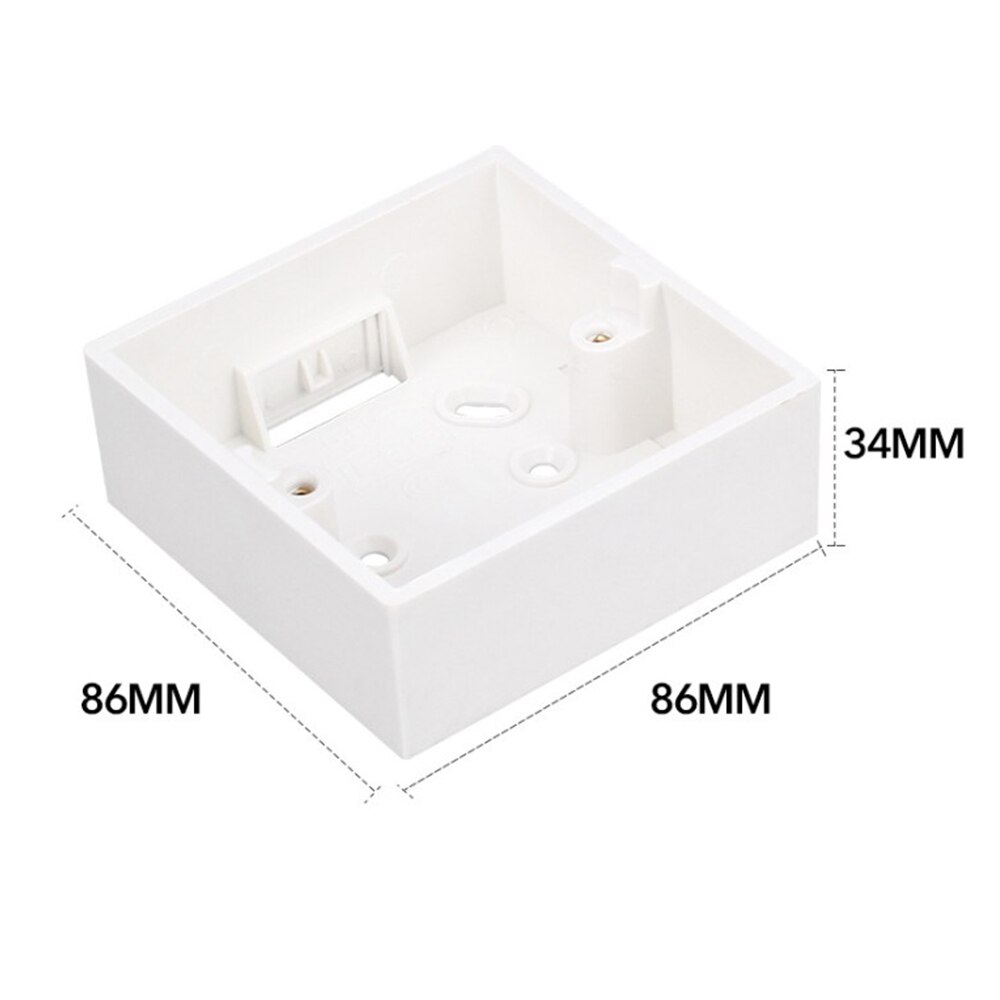 86 Type External Mounting Box for 86mm*86mm Standard Switches and Sockets Apply For Any Position of Wall Surface