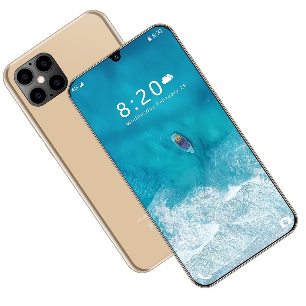IP12 Clever 6,5 Zoll HD Bildschirm 1GB 8GB 24MP Vorne Kamera Starke 8 Ader hoch-leistung Prozessor telefon