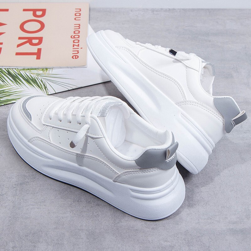 Tenis Feminino Tennis Shoes For Women Tenis Mujer Leather Breathable Sneakers Ladies White Shoes Walking Training Sport Shoes