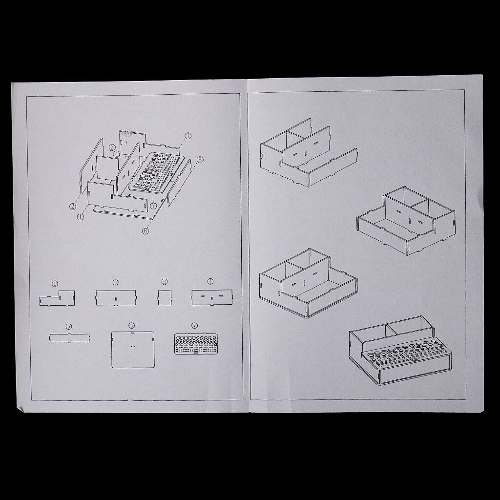 Leathercraft Punch Stamp Tools Stand Holder Organizer Storage Box Rack #2