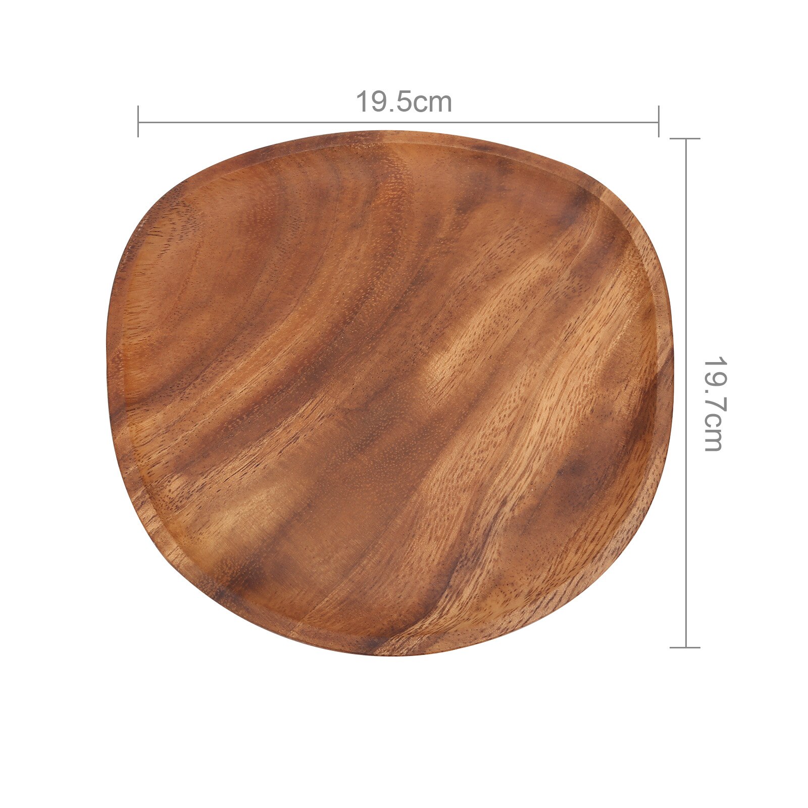 Onregelmatige Vorm Effen Natuurlijke Walnoot Hout Fruit Gerechten Schotel Koekjes Koekjes Moer Brood Snack Middag Dessert Thee Oval Lade: Type 2