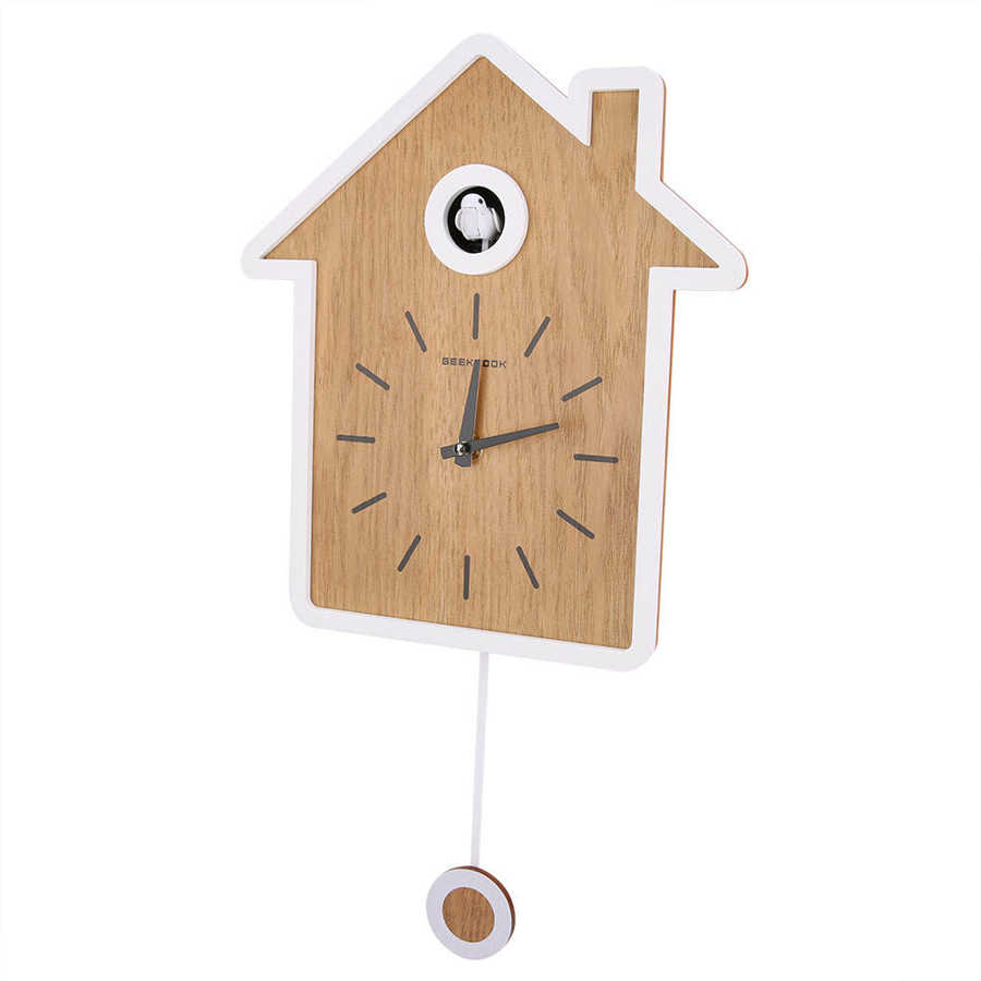 Nordic Style Simple Modern Cuckoo Clock Report Clock Swing Clock Wall Clock