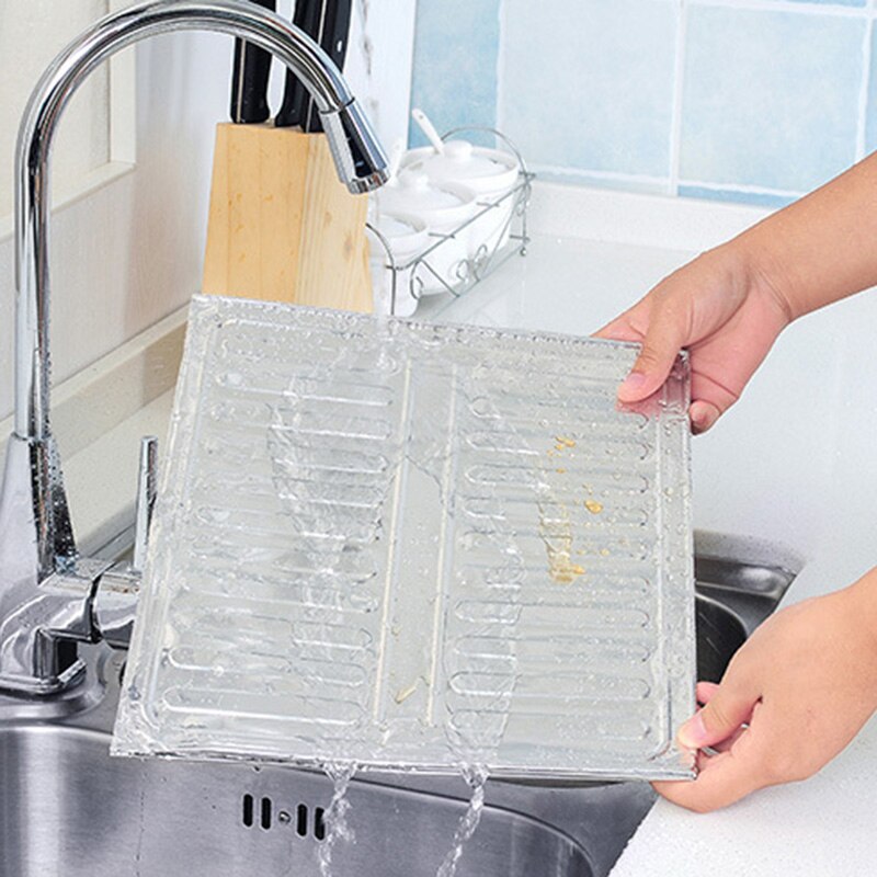 Kitchen Splash Proof Baffle Foldable Oil Splash Screen Cover Shield Guard Aluminium Foil Plate for Gas Stove MUMR999