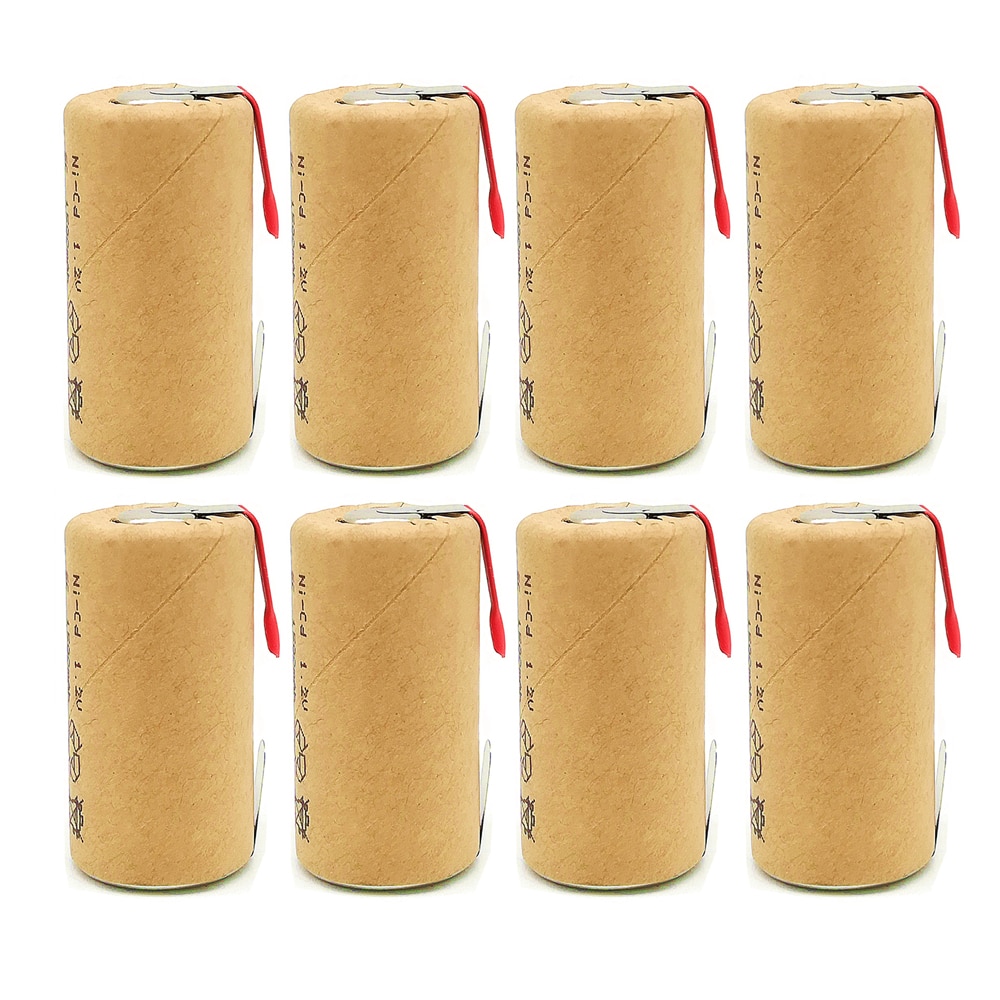 3/4/8/10/12/15//24 battery rechargeable battery SC 1.2v battery 1500mah+ guide for/LED or power tools
