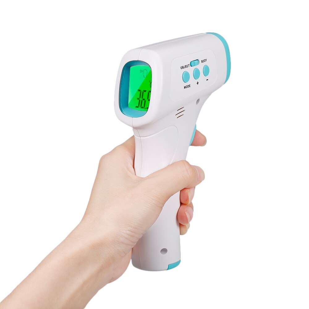 VIP Non-contact Infrafred Thermometer Forehead Ear Thermometer 0.5s Fast Reading Beep Alarm LCD Display 3-color Backlight