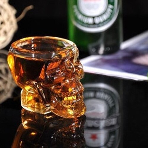 Skallehuvud skottglas kopp vin mugg öl glas mugg kristall whisky vodka te kaffekopp 80ml vattenflaska