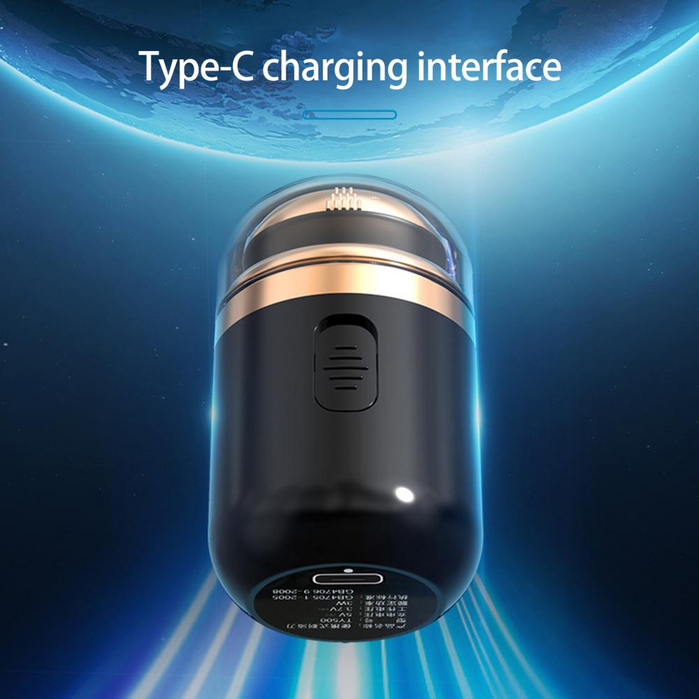 Rasoio elettrico da uomo a doppio scopo mini rasoio elettrico lama staccabile Rasoio da viaggio tascabile Uso di viaggio d'affari