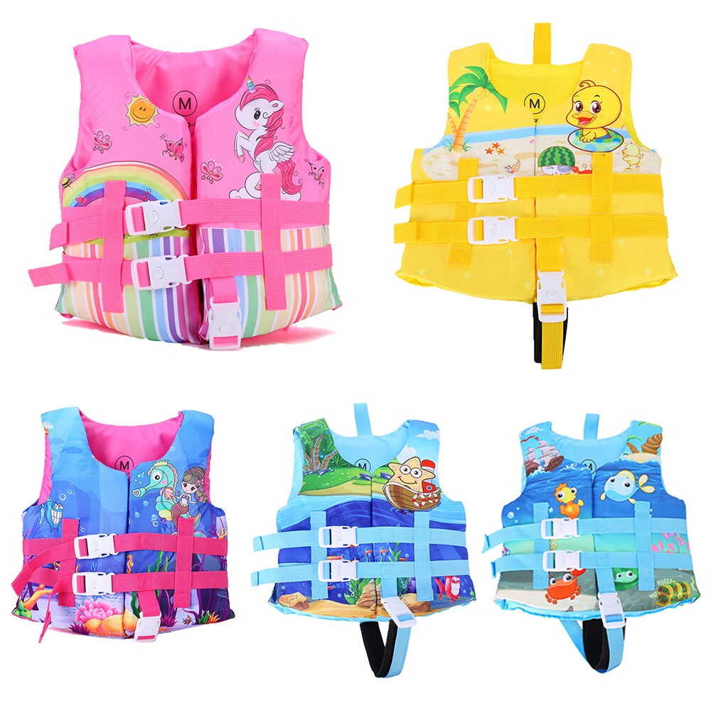 Chaleco salvavidas de dibujos animados para niños y niñas, equipo de seguridad deportivo para el agua, Entrenamiento de natación, piscina, playa, flotabilidad,