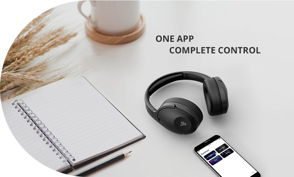 Tronsmart Apollo Q10 ANC Bluetooth 5.0 Active Noise Cancelling Headphones Black Wireless Headset