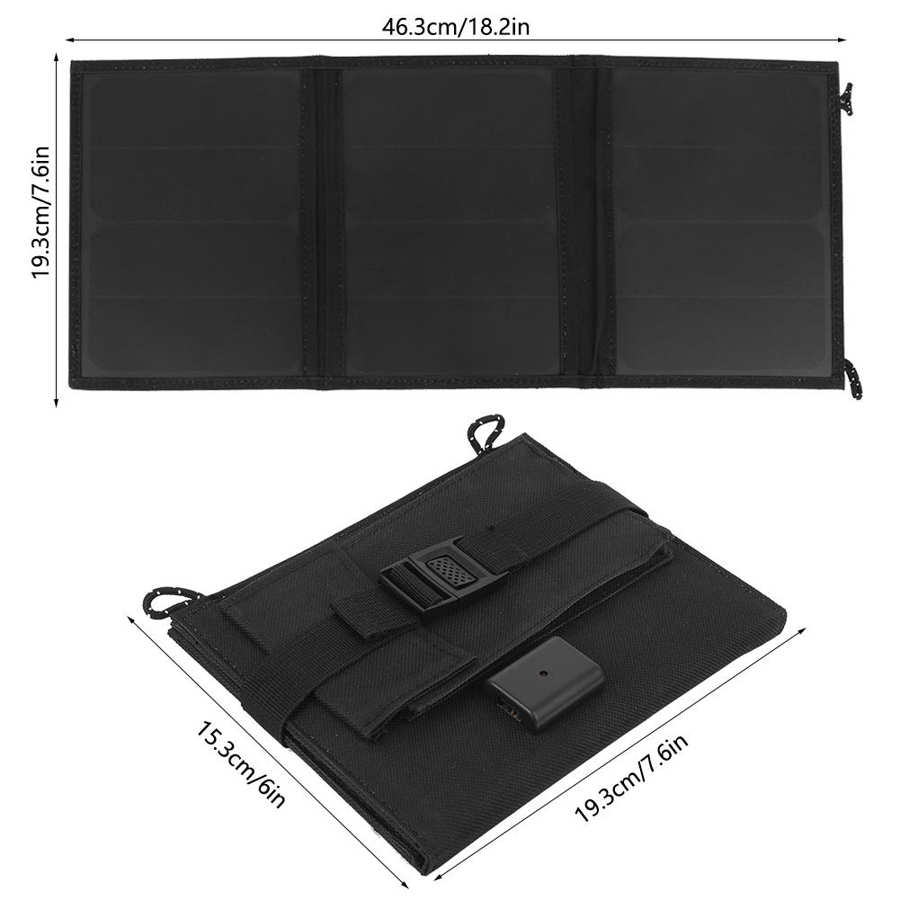 pannello solare 15W 5V Foldable Solar Panel Portable Monocrystalline Silicon Solar Charger for Outdoor Activities Solar Panel