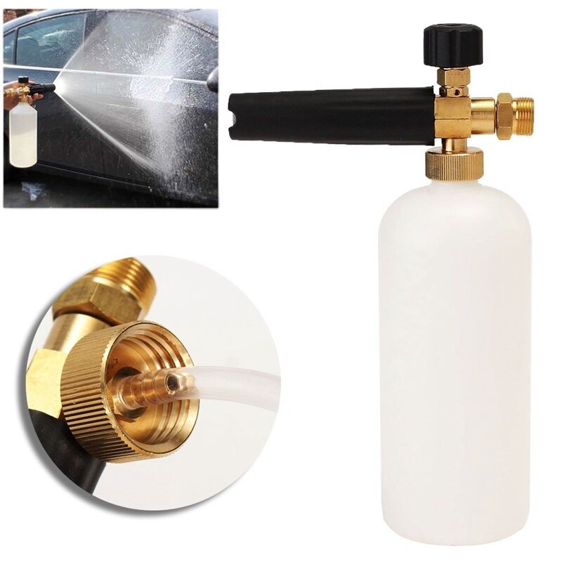 22mm 1L Adjustable Snow Foam Car Wash Soap Pressure Washer Bottle Thread