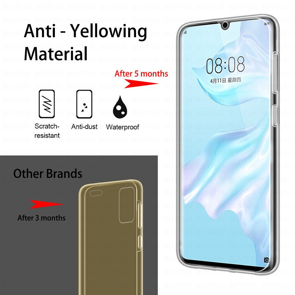 360 custodia trasparente completa per Huawei p40 p30 p20 lite light nova 7 6 se 5t 5z 5i pro Y8p y7p p smart plus 2019 custodia in Silicone