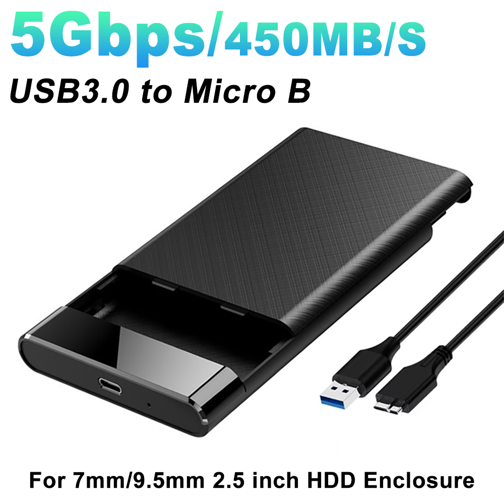 USB 3.0 HDD-behuizing 2,5-inch SATA externe harde schijfbehuizing 2,5 inch SSD 5 Gbps hogesnelheidstransmissie Ondersteuning Venster Mac Android