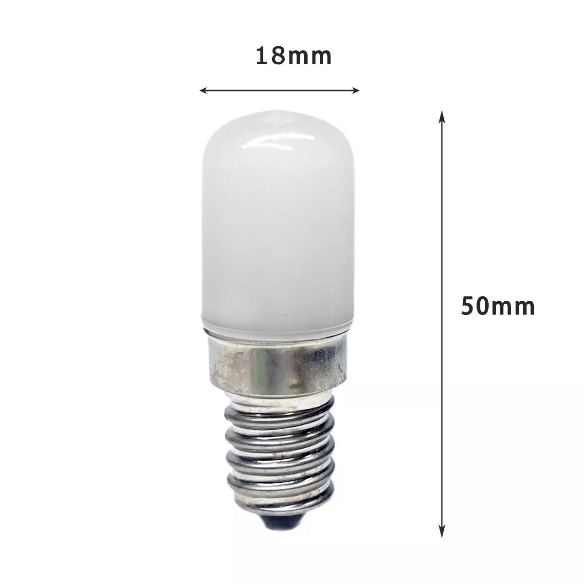 2w led-pærer til kjøleskap,  e14 e12 røde, gule, blågrønne indikatorlamper, 220v lys til kjøleskap/fryser erstatter 20w halogenpærer: Varm hvit / 3 stk