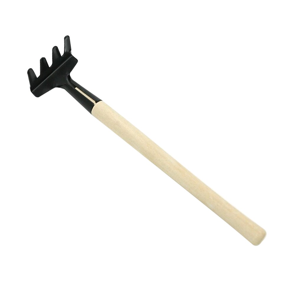 3 unids/set jardín juego de herramientas para plantas pala rastrillo pala niños mango de madera con Harrow Rake herramienta de jardinería conjunto de tres piezas-Pala