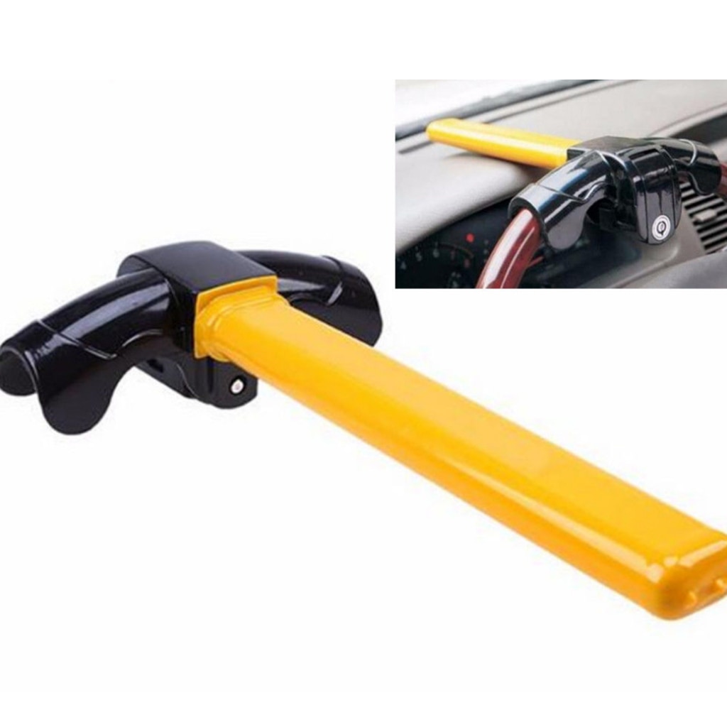 1x Car Steering Wheel Lock T Style Anti Theft Security Rotary Top Mount Steering Wheel Lock For Truck Car Aluminum Alloy Devices