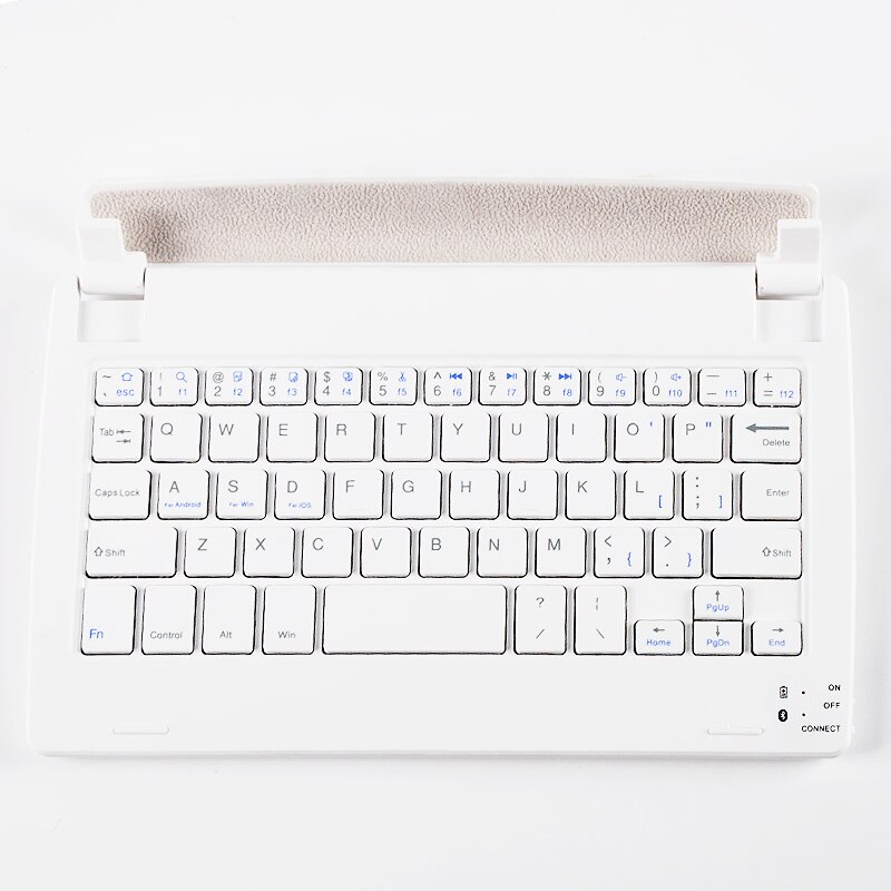 Toetsenbord Met Bluetooth Voor 8 Inch Blackview Tab 8 Tablet Pc Voor Blackview Tab 8 Keyboard Case: WHITE