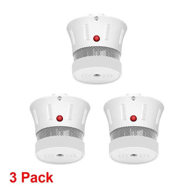5pcs/Lot Smoke Detector Fire Detector Wireless Smoke Sensor Independent Photoelectric For Home Security Alarm Systems: 3 PCS