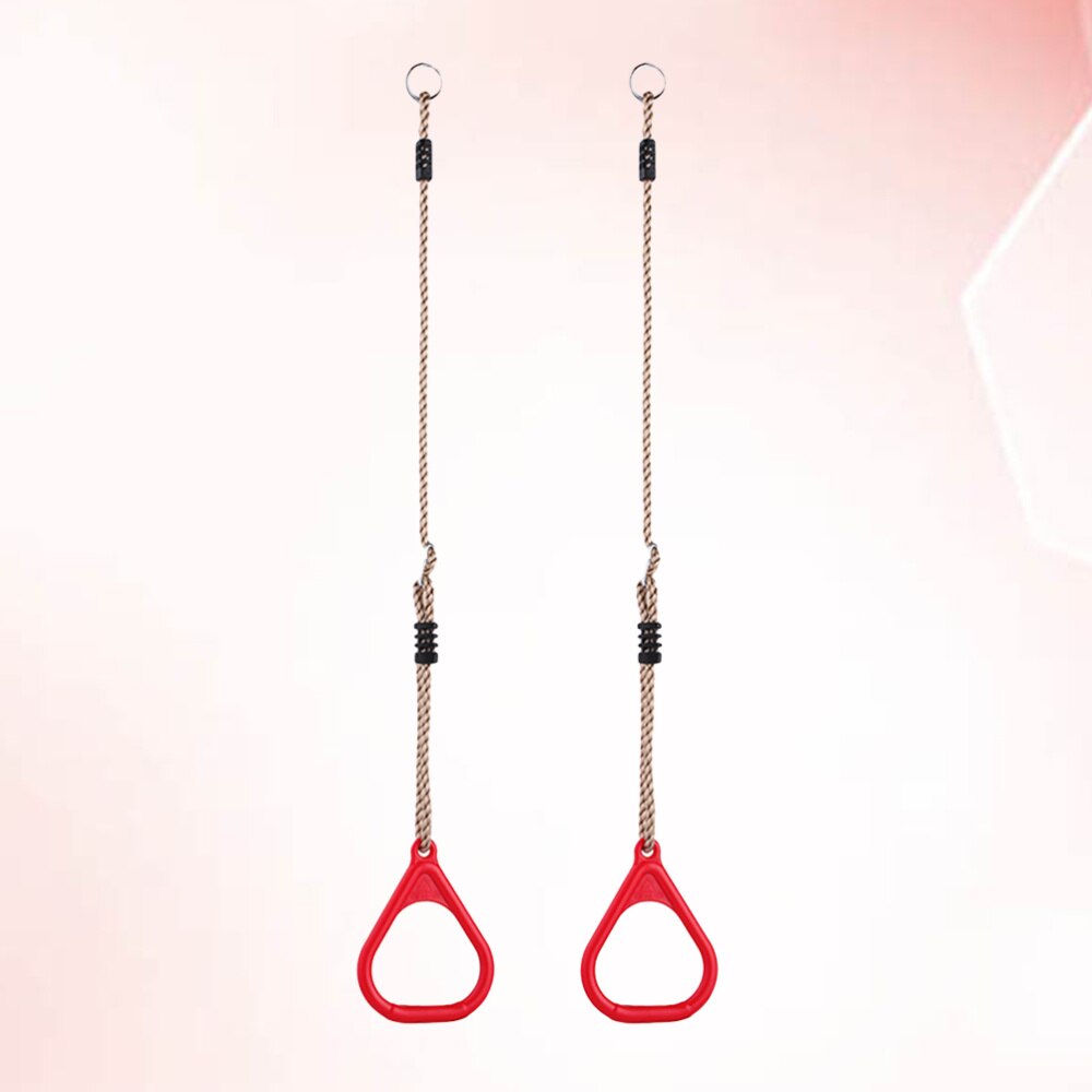 1 Pair Fitness Ring Children Gym Rings Excercise Tool for Pull-up Swings Bodyweight: Default Title