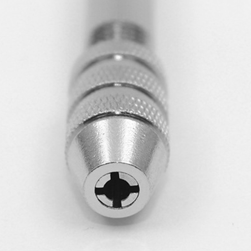 Mini aluminium håndboring med nøglefri borepatron +10 stk 0.8mm-3.0mm hss højhastigheds stål spiralbor sæt træbearbejdningsværktøj