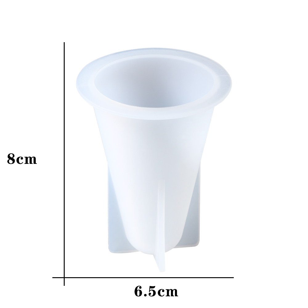 Cono de anillo geométrico piramidal, molde de silicona, cristal triangular, anillo DIY, soporte para presentación de joyería, artesanía de joyería, molde de resina epoxi: Azul