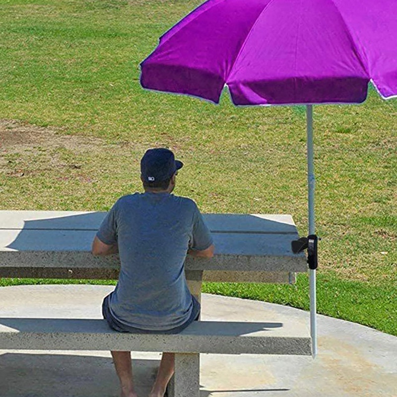 Praktische Draagbare Parasol Houder Beugel Paraplubak Vaste Clip Niet Te Roesten Ondersteuning Stand Voor Binnenplaats Balkon Strand