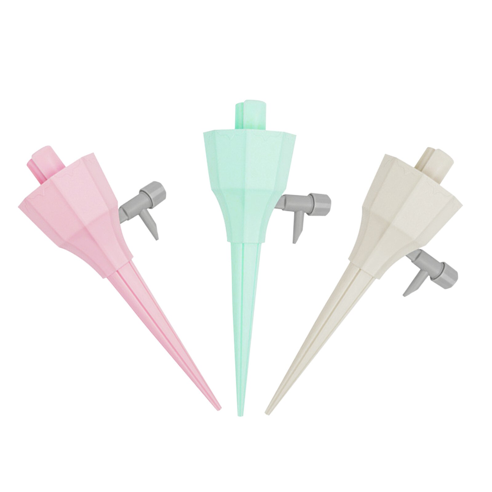 3PC Plant Water Dispenser Automatic Drip Irrigation Tool Flower Plant Garden Watering Kit Adjustable Water Self-Watering Device: MR