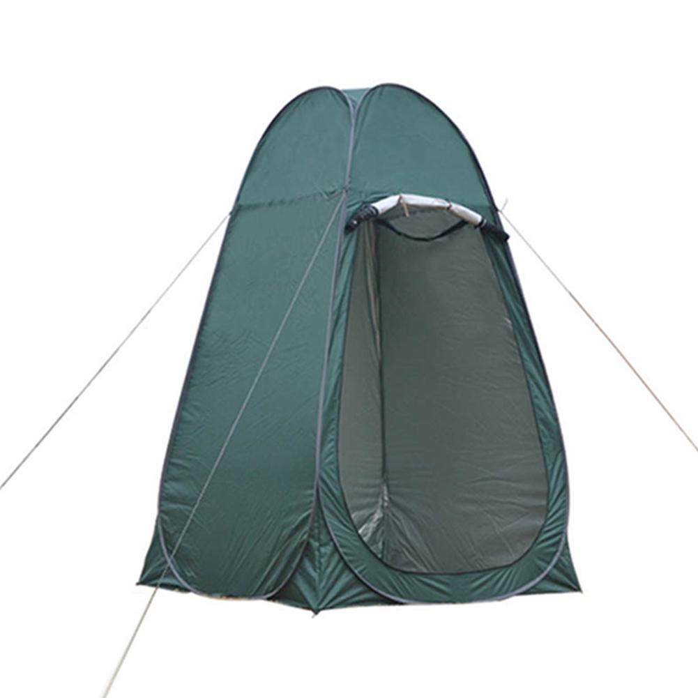 Pop Up Shower Tent Outdoor Camping Toilet Tent Chang Room Shower Tent With Carrying Bag Moving Bathroom Privacy Toilet Shelter: Green