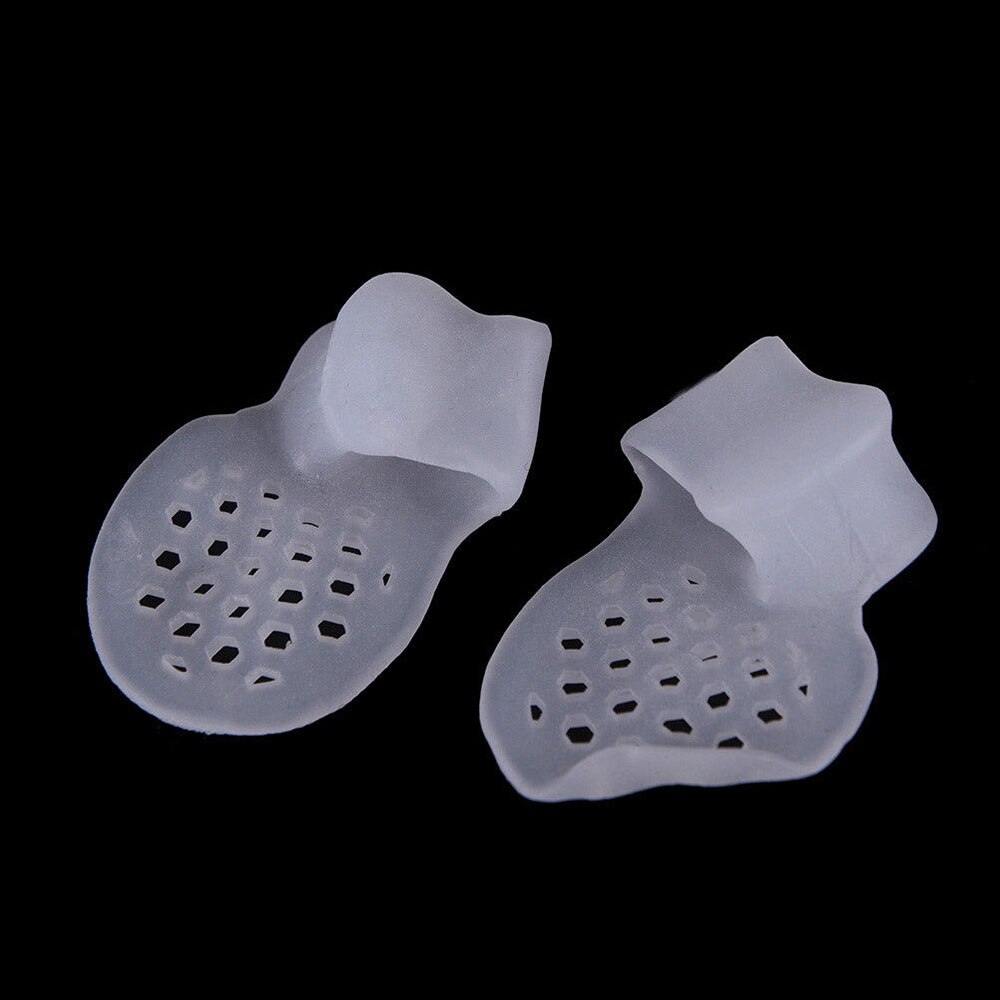Séparateur d&#39;orteils en silicone réutilisable pour doigt de pied, pour doigt de pied, petit orteil, pouce, ajusteur pour bunion ou hallux valgus, outil de soin protecteur, ,: white