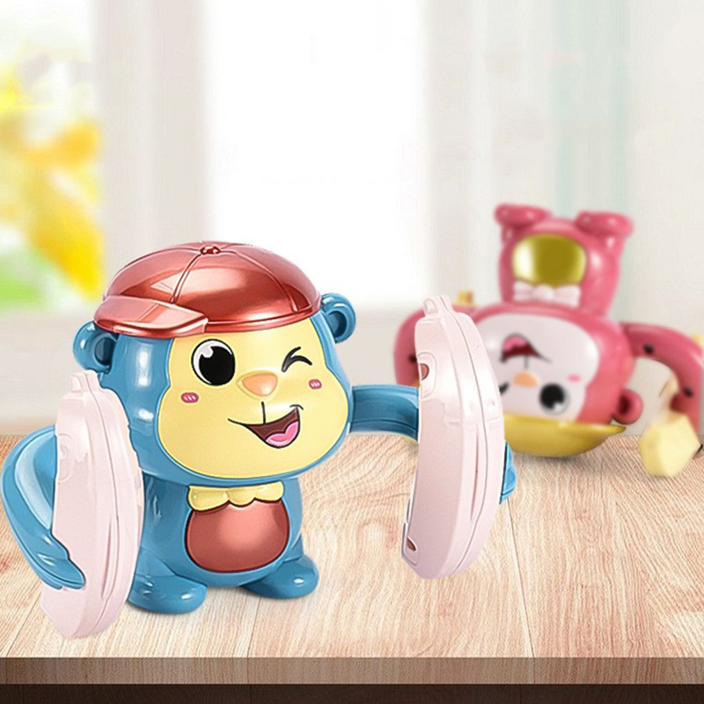 Kids Electric Monkey Toy Walking Singing Musical Light Monkey Sound Control Induction Toy Funny Electronic Pets for