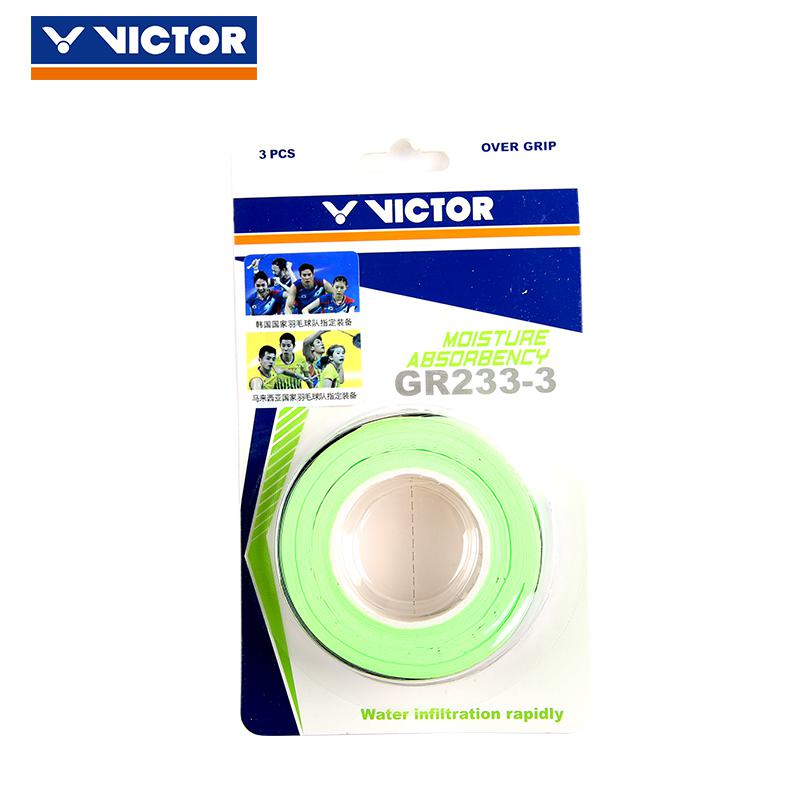 3 pièces/lot de Victor Badminton surgrip Tennis poignées raquettes poignées main colle surgrips GR233-3: GR233G-3