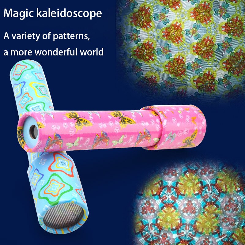 Magic Draaiende Caleidoscoop Verstelbare Fancy Gekleurde Wereld Vroege Onderwijs Puzzel Speelgoed Voor Kinderen Autisme Anti Stress