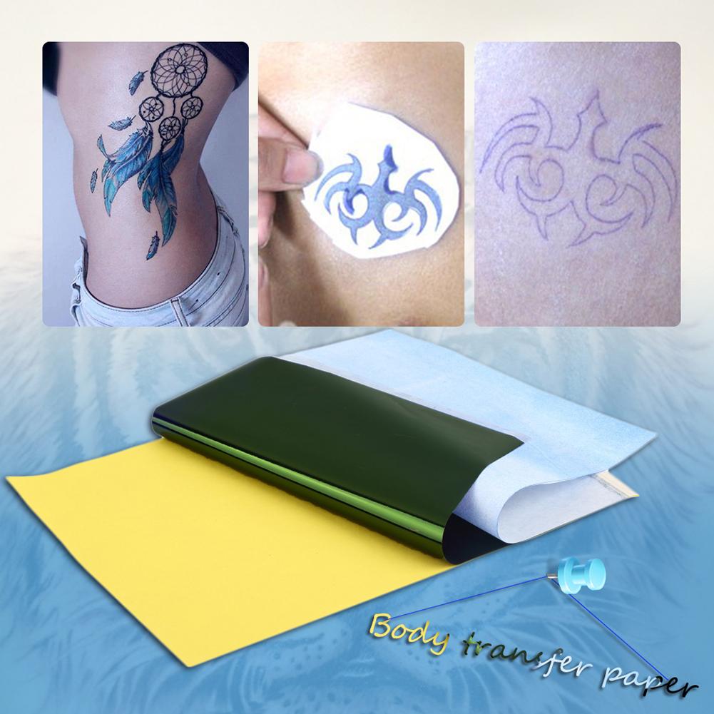 10 Sheets Tattoo Stencil Transfer Papier Thermische Tracing Kopiëren Body Art Supply Stencil Papers