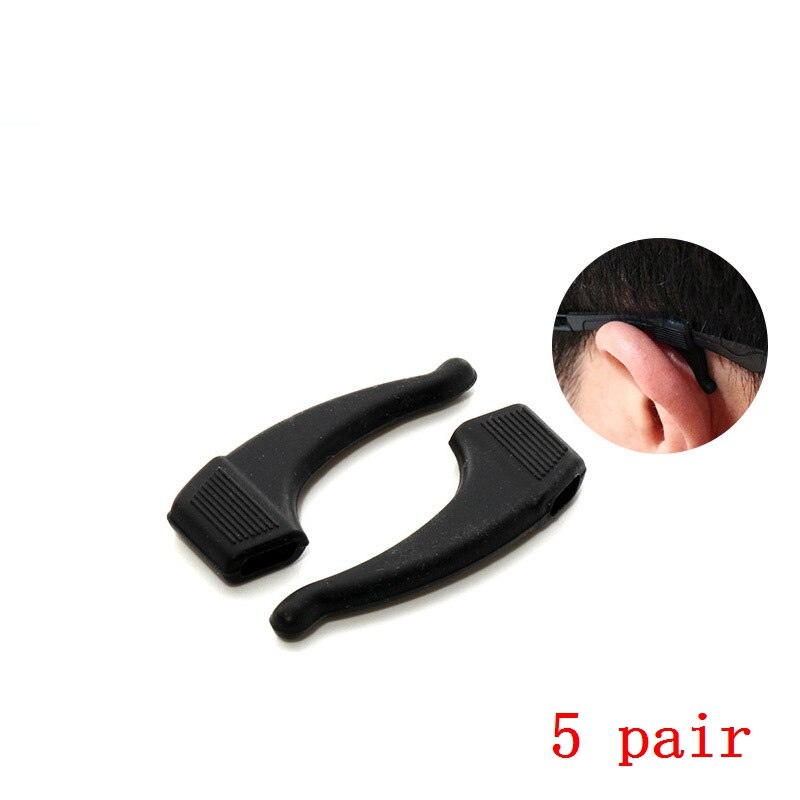 ZRHUA 5 Pair Eyeglass Anti-slip Earmuffs Silicone Holder Spectacle Glasses Eyewear Accessories Glasses Anti-slip Ear Hooks