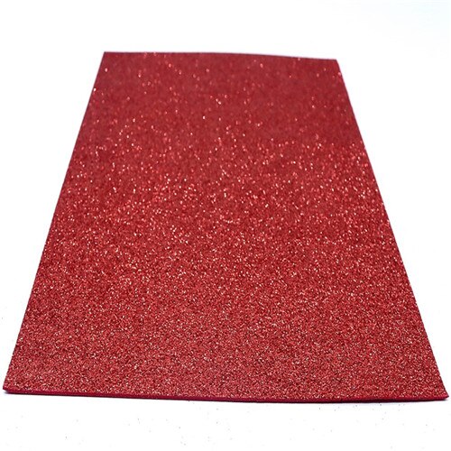 Glitter Foam Paper Spong Paper Diy Craft Manual Paper-Cut Scrapbook Paper Kindergarten Decorations Supplies 20X30 Cm 10 Pcs/Bag: red