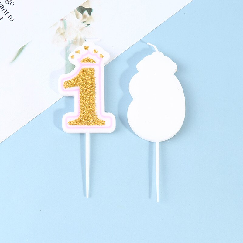 KINBOM 7,5cm Verjaardag Nummer Kaars, Glitter Nummer Kaars Blauw Schelp Pailletten Taart Cijfer Kaarsen Nummer Kaarsen voor Verjaardag Jubileum Zeemeermin Thema Feest (Nummer 4