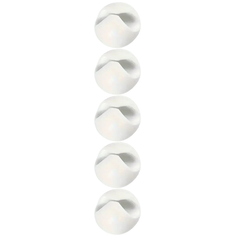 Clips para cables de pared de escritorio, gestión de cables, organizadores de cables autoadhesivos, abrazadera de soporte para Cables de auriculares de red USB, 5/20 piezas: Rojo