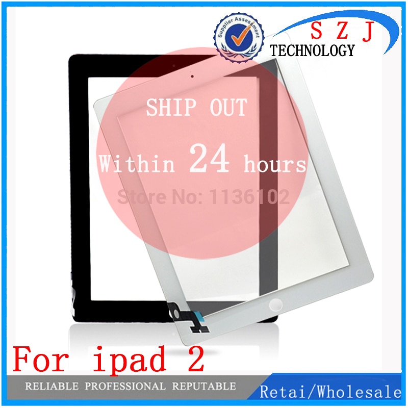 9.7 inch Voor ipad 2 ipad2 A1395 A1396 A1397 glas touchscreen digitizer touch panel met Knop