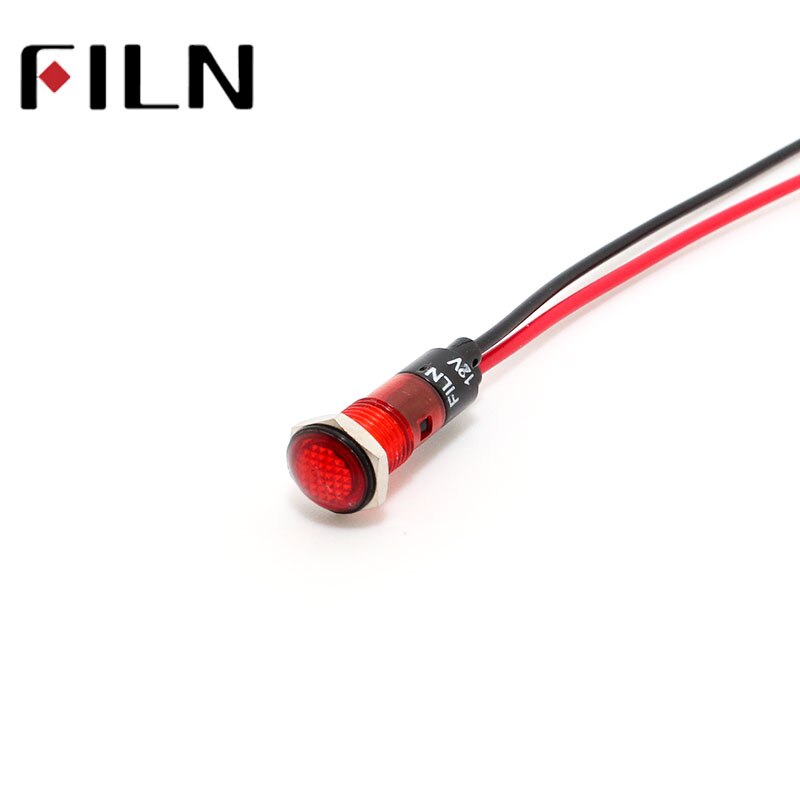 FILN 8mm 6volt 110v 12V 24V led light indicator lamp pilot light signal light