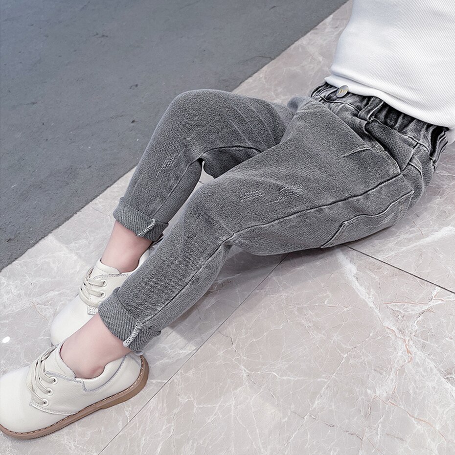 Girls Jeans Ripped Girl Jeans Spring Autumn Jeans For Kids Girls Casual Style Baby Girl Clothes